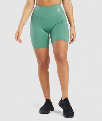 Pantalones Cortos Gymshark Entrenamiento Cycling Mujer Verde | CO 2711WNB